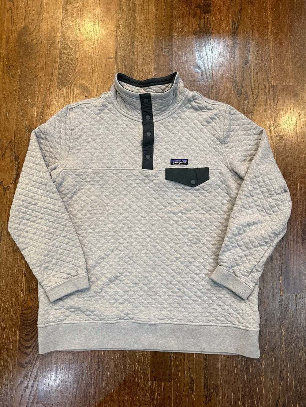 Patagonia Organic Cotton Quilt Snap-T Pullover Women's XL